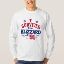 Jag överlevde snöstormen ’91 T-shirt