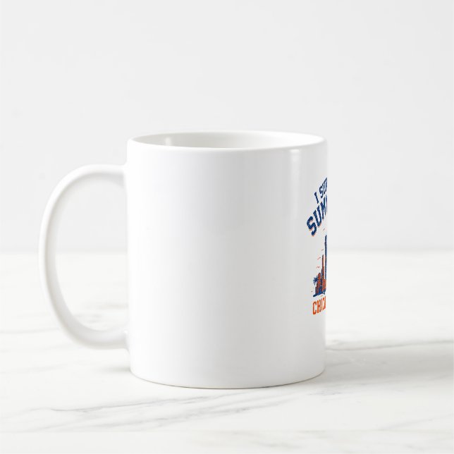 Jag överlevde sommarhettan Chicago Illinois Kaffemugg (Vänster)