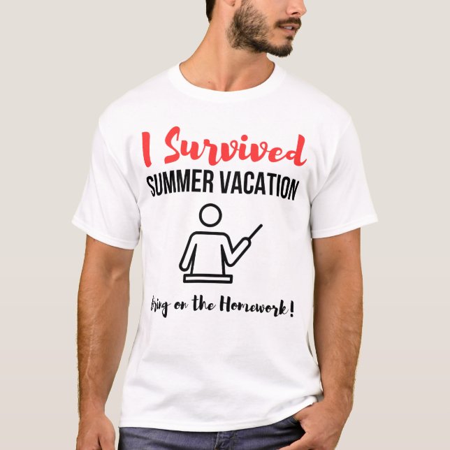 Jag Överlevde sommarsemester T Shirt (Framsida)