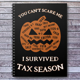 Jag Överlevde Spiral under beskattningssäsongen Anteckningsbok