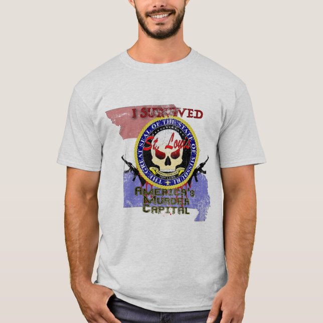 Jag överlevde St Louis T Shirt (Framsida)