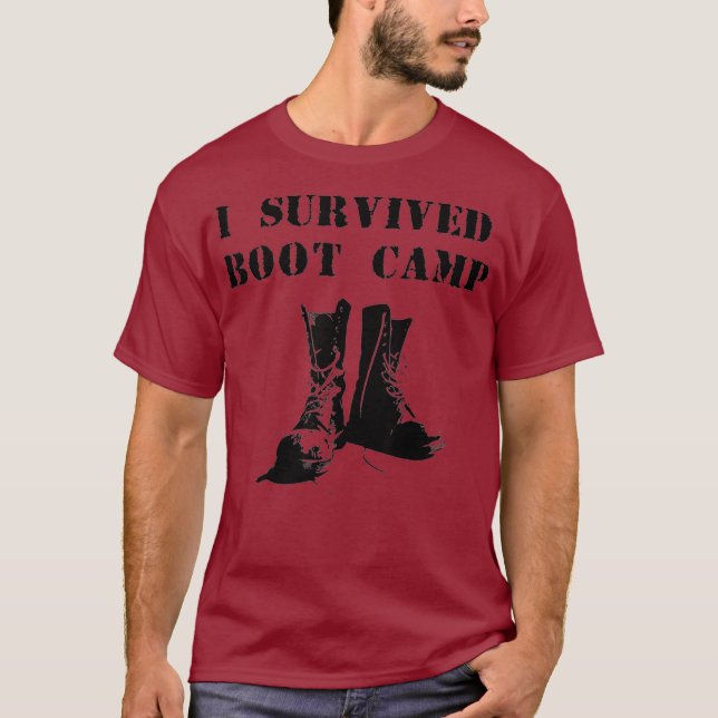 Jag Överlevde startläger T Shirt (Framsida)