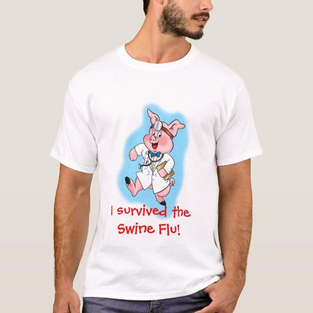 Jag överlevde Swineinfluensan! Tröja (Framsida)