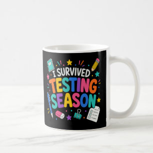 Jag överlevde test-säsongen Skolhumor Kaffemugg