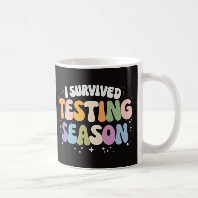 Jag överlevde test-säsongen Skolhumor Kaffemugg (Höger)