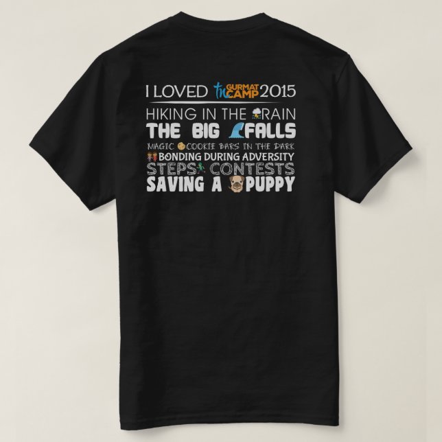 Jag överlevde TNCamp2015 (den mörka skjortan) Tröja (Design baksida)