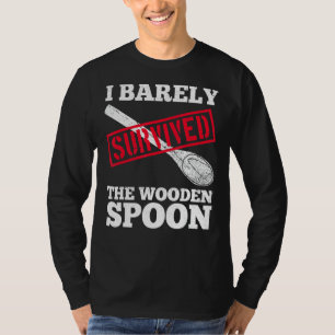 Jag Överlevde trädeskålen vid Vuxen humor Manar T Shirt