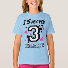 Jag Överlevde tredje Klass Girls T Shirt