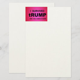 Jag överlevde tRUMP Brevpapper