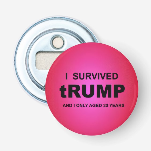 Jag överlevde tRUMP Flasköppnare (Framsidan)