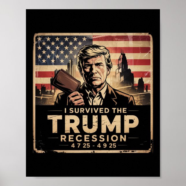 Jag överlevde Trump-recessionen  Poster (Framsidan)