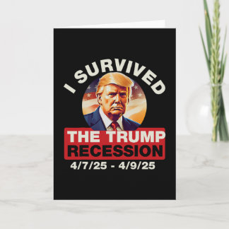 Jag överlevde Trump-recessionen Roligt för män och Kort