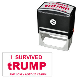 Jag överlevde tRUMP Självfärgande Stämpel