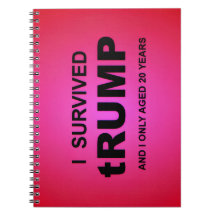 Jag överlevde tRUMP Spiral Foto Anteckningsbok