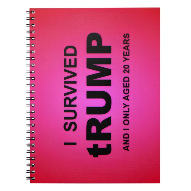 Jag överlevde tRUMP Spiral Foto Anteckningsbok (Framsidan)