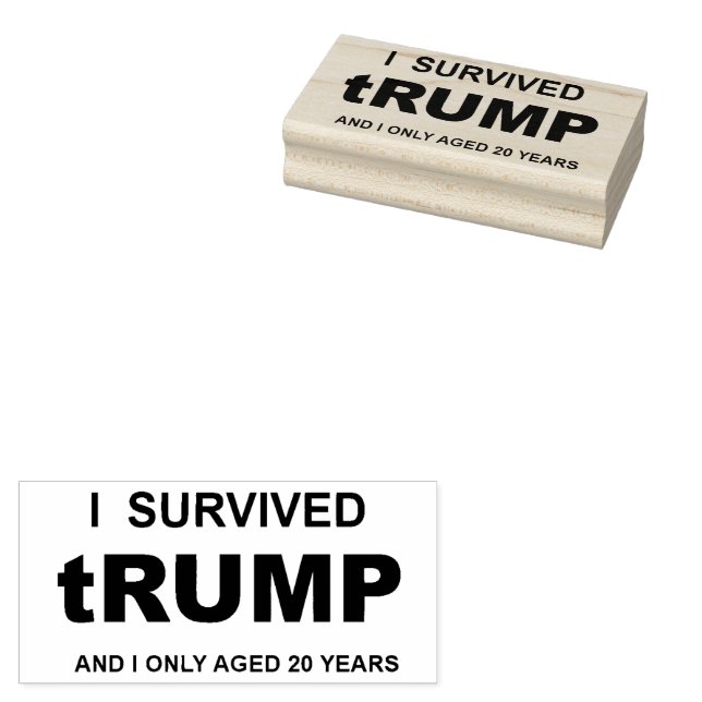 Jag överlevde tRUMP Stämpel (Stämplad)