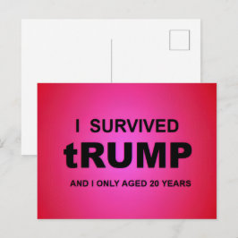 Jag överlevde tRUMP Vykort