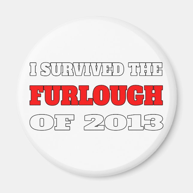 Jag överlevde ugnen 2013 magnet (Framsidan)