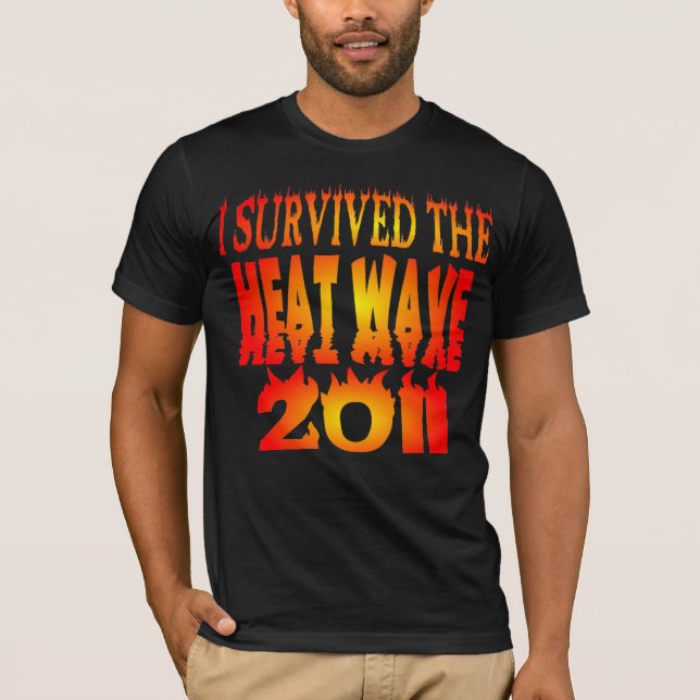 Jag överlevde värmeböljan 2011 t-shirt (Framsida)