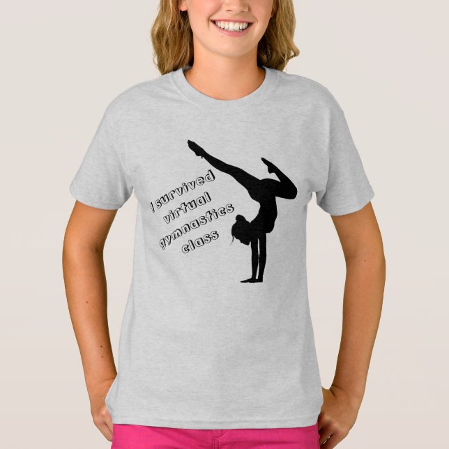 Jag Överlevde Virtuell Gymnastikklass T-Shirt (Framsida)