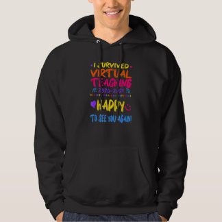 Jag Överlevde Virtuell undervisning Hoodie