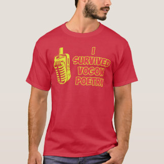Jag överlevde Vogon-poesi Design tjej T Shirt