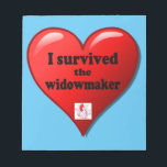 Jag Överlevde Widowmaker Anteckningsblock<br><div class="desc">Änkan är den allvarligaste hjärtinfarkt som läkarvetenskapen har dokumenterat,  eftersom det är en hundraprocentig blockering av den lämnat huvudkranskärlsartären.</div>