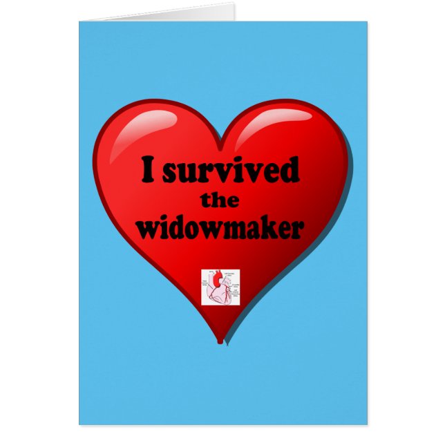 Jag Överlevde Widowmaker Hälsningskort (Framsidan)