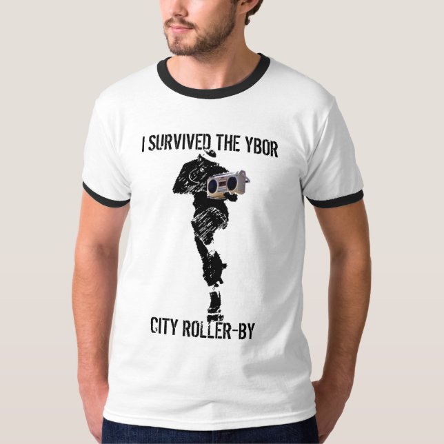 JAG ÖVERLEVDE YBOR-STADEN ROLLER-BY TEE (Framsida)