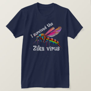 "Jag överlevde Zikaviruset" med mygga T Shirt