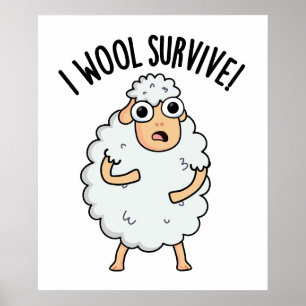 Jag Överlever lustigt får Pun Poster