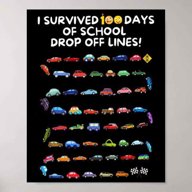 Jag Överlevt 100 dagar av skolavhopp från Linjer - Poster (Framsidan)