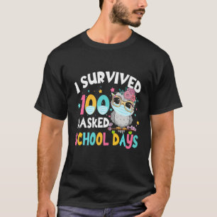 Jag Överlevt 100 dagar med maskerad skolmatta i Ug T Shirt