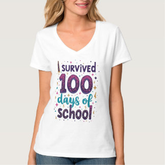 Jag Överlevt 100 dagar med skolenndesign T Shirt