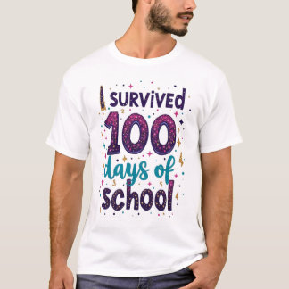 Jag Överlevt 100 dagar med skolenndesign T Shirt