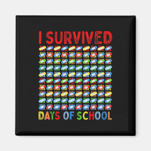 Jag Överlevt 100 dagar med skollärare Kids Bynd Ai Magnet
