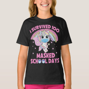 Jag Överlevt 100 Mask School Days T Shirt