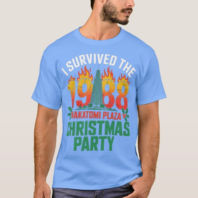 Jag Överlevt 1988 års Nakatomi Plaza-jul Party T Shirt (Framsida)