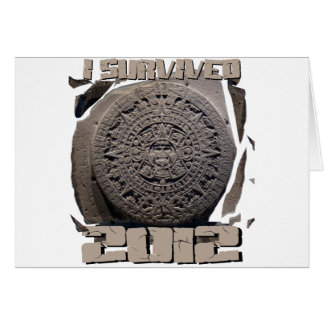 Jag ÖVERLEVT 2012 Hälsningskort
