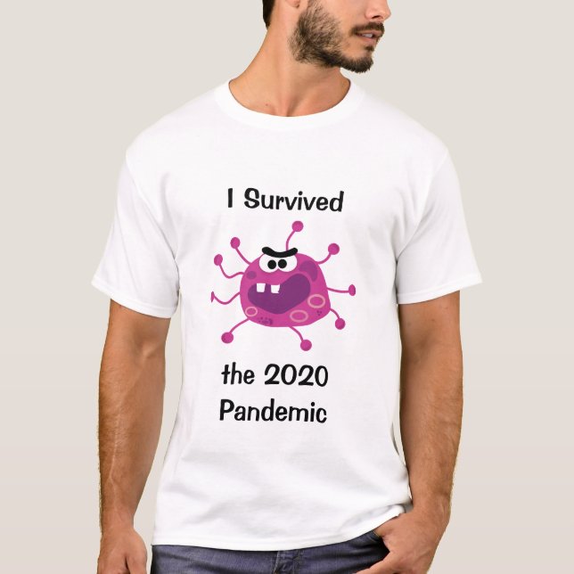 Jag Överlevt 2020 års pandemi T Shirt (Framsida)