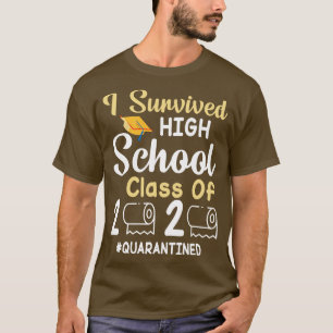 Jag Överlevt 2020 års Pappra toalettklass T Shirt