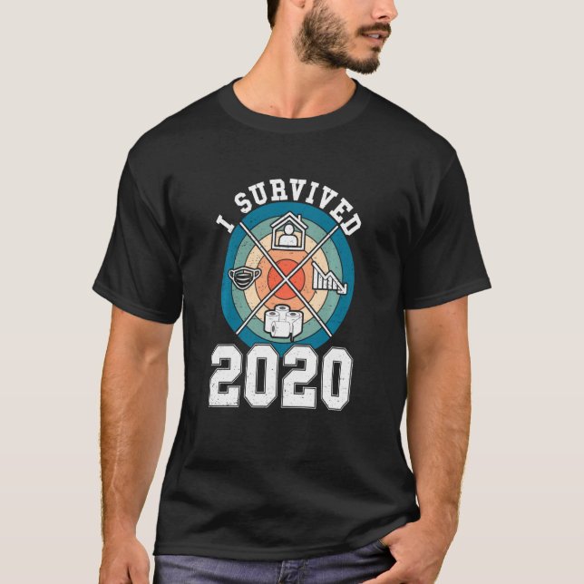 Jag Överlevt 2020 års recap av händelser som är et T Shirt (Framsida)