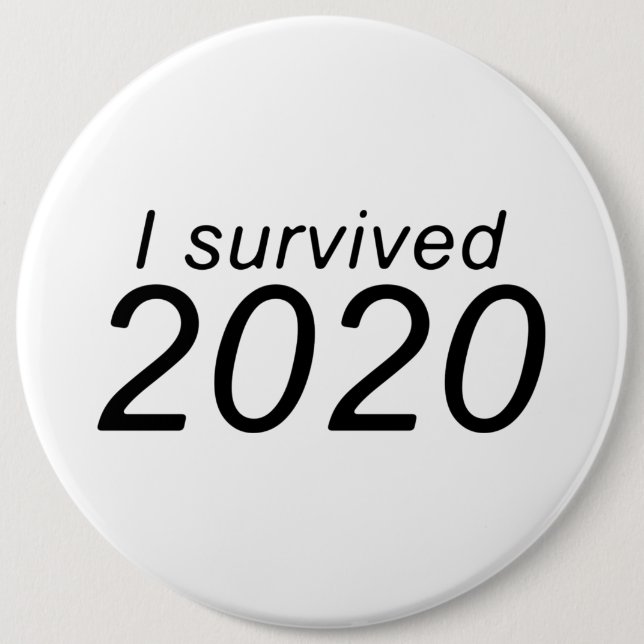 "Jag överlevt 2020" (BRIGHT) Knapp (Framsida)