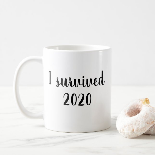 Jag Överlevt 2020-offerten Kaffemugg (Med munk)