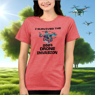 Jag Överlevt 2024 års Drone Invasion T Shirt