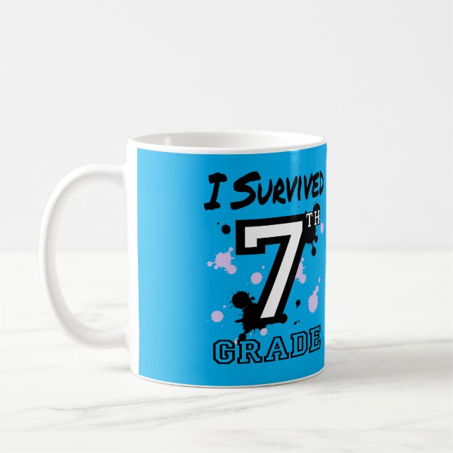 Jag Överlevt 7:e Klass Kaffemugg (Vänster)