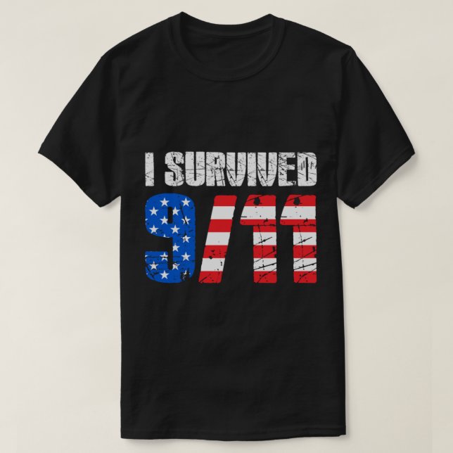 Jag Överlevt 911 T Shirt (Design framsida)