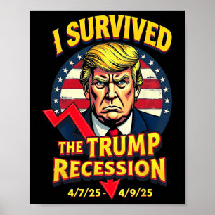 Jag Överlevt Billionaire-recessionen 4725-4925 Tru Poster