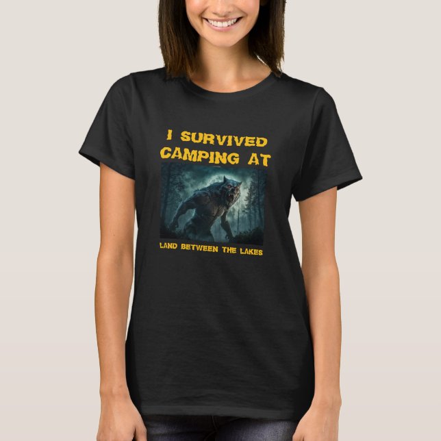 Jag Överlevt Camping T-Shirt (Framsida)