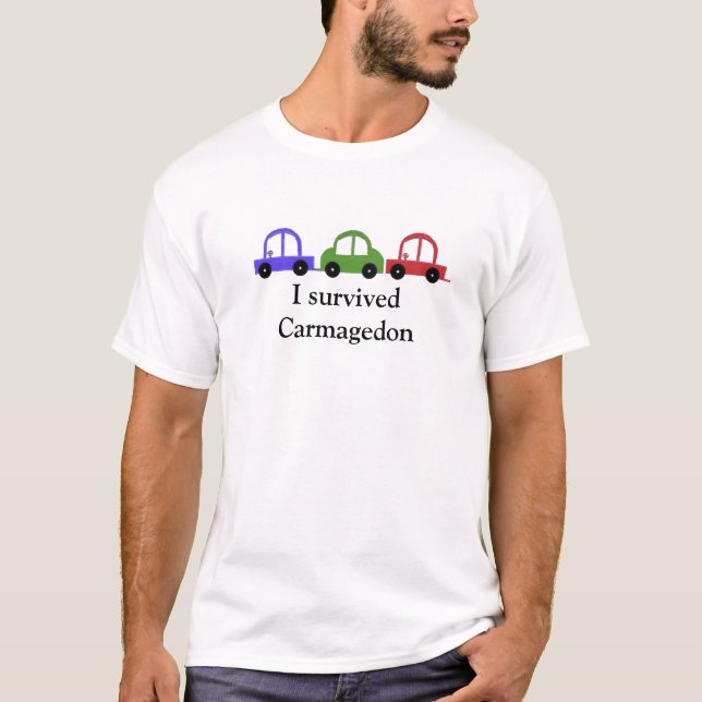 Jag Överlevt Carmagedon T Shirt (Framsida)